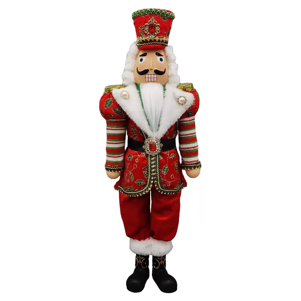 Christmas Forever NUTCRACKER 22″ IN RED/GREEN/WHITE ROYALTY SUIT