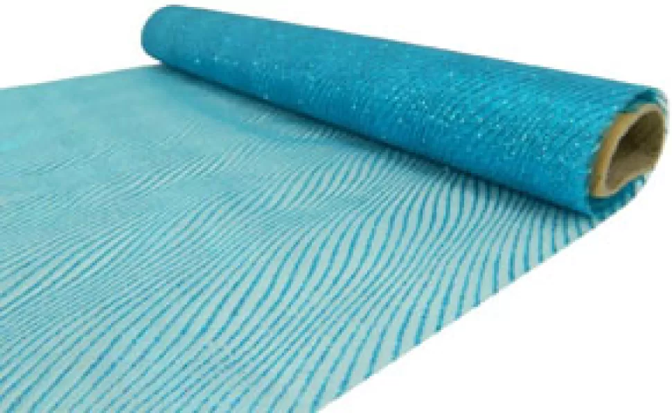 Christmas Forever ORGANZA 14″ X 5 M BLUE (LIGHT) GLITTER