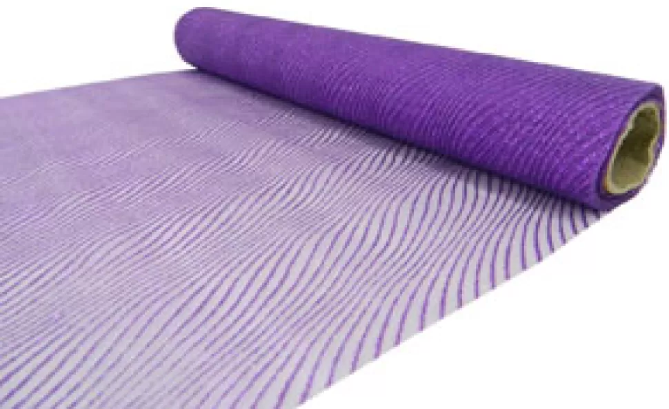 Christmas Forever ORGANZA 14″ X 5 M PURPLE GLITTER