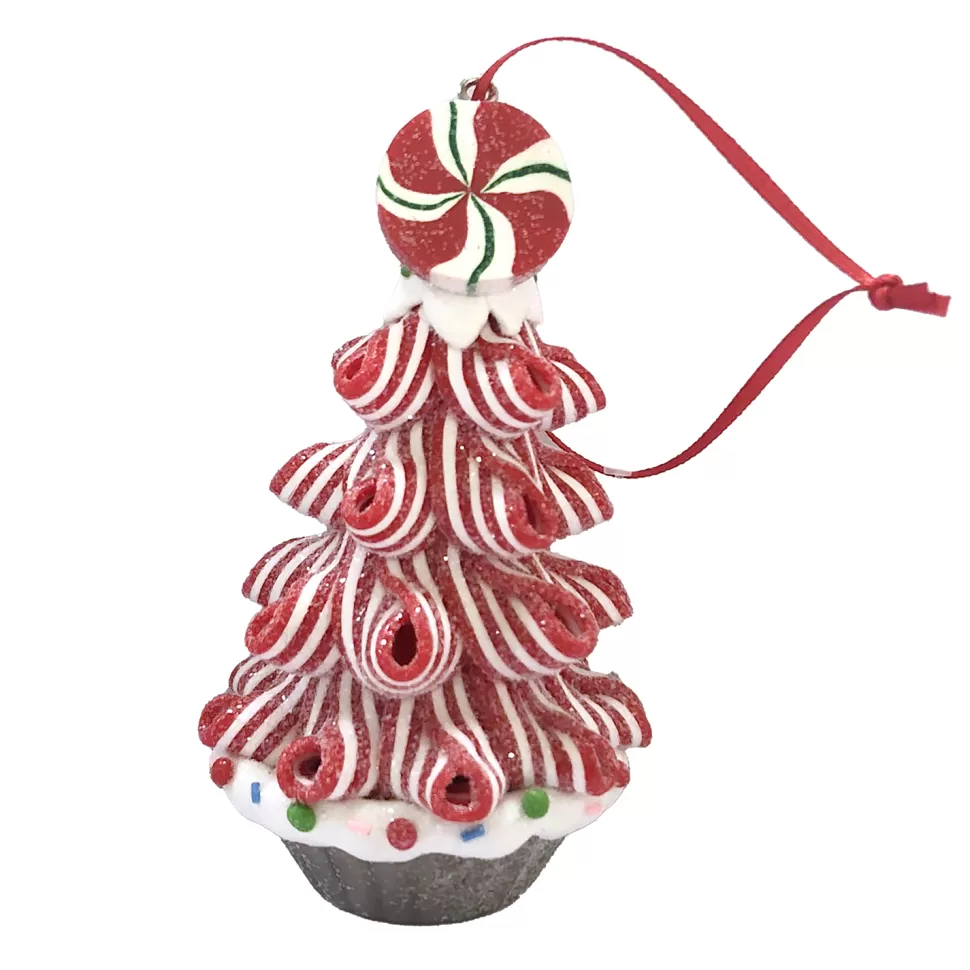 Christmas Forever ORN CANDY CANE CANDY TREE 3.9″ CLAY DOUGH