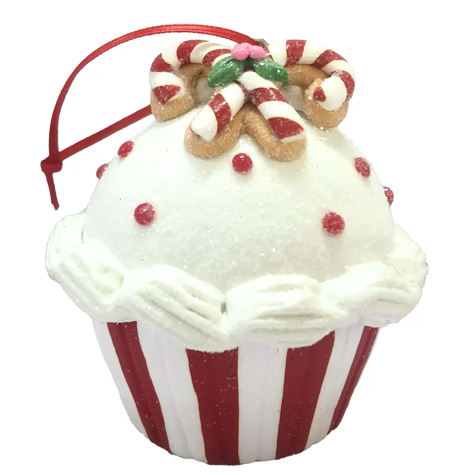 Christmas Forever ORN CANDY CANE SANTA ON TRAIN 3.5″ CLAY DOUGH