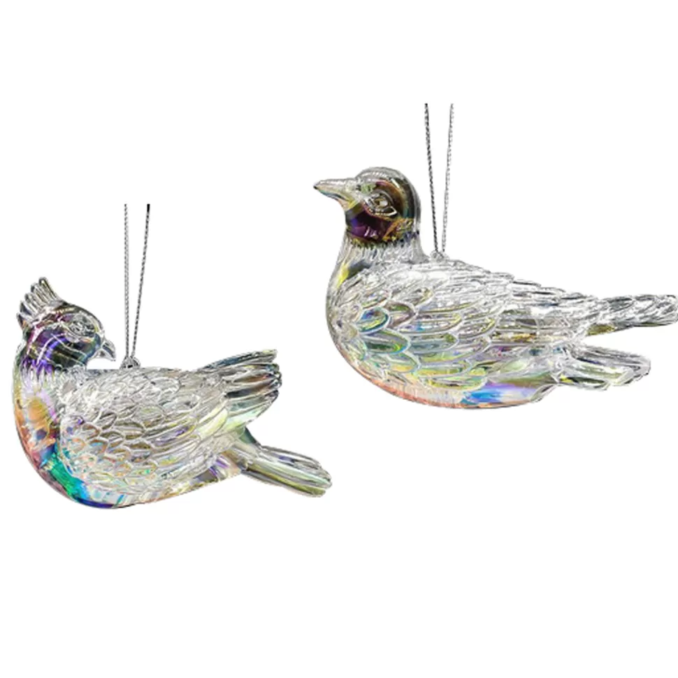 Christmas Forever ORN CLEAR CARDINAL 4″ IRIDESCENT FINISH
