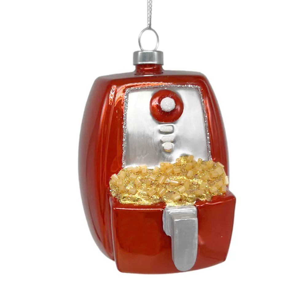 Christmas Forever ORN GLASS AIR FYER 3.5″ RED/SILVER/GOLD