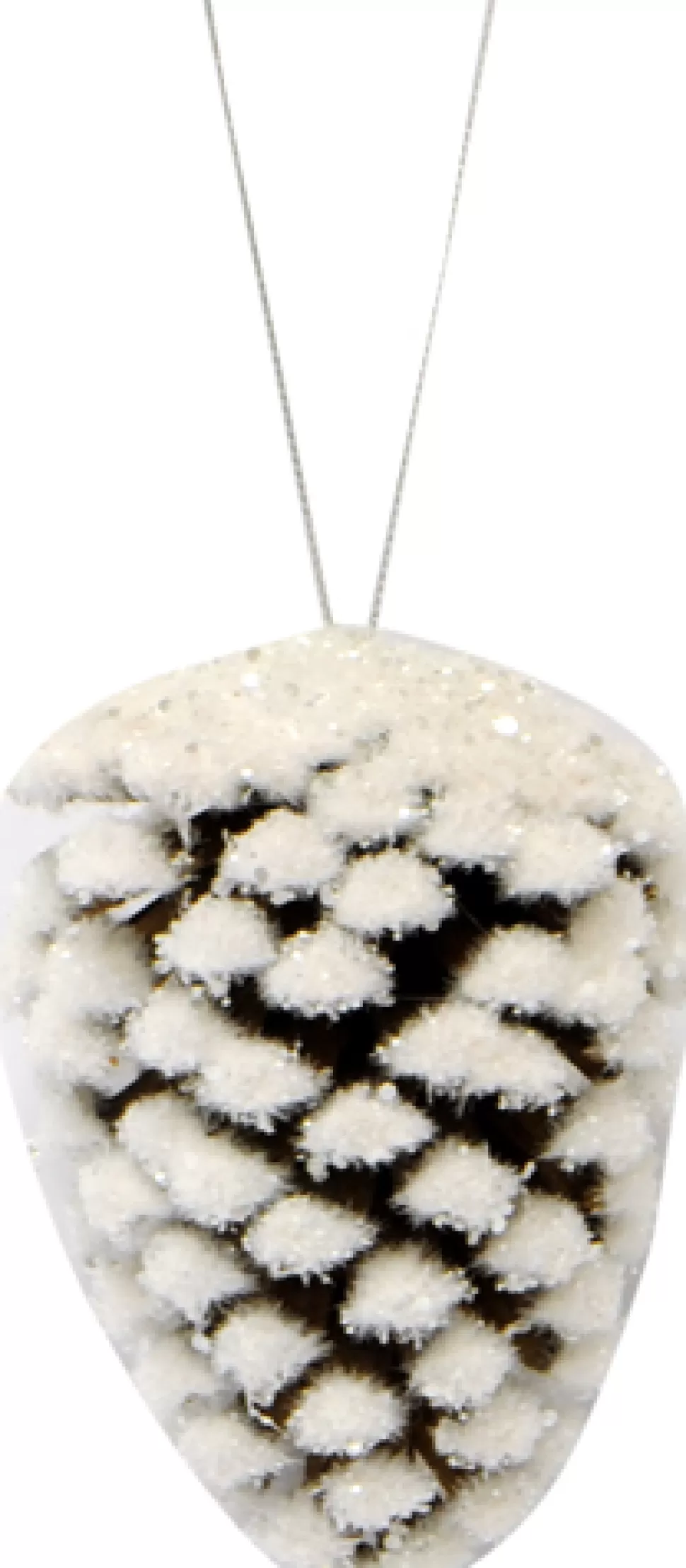 Christmas Forever ORN NAT. PINECONE 4″ W/ SNOW & GLITTER