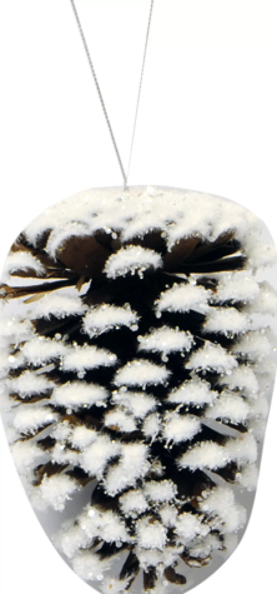 Christmas Forever ORN NAT. PINECONE 5.5″ W/SNOW & GLITTER
