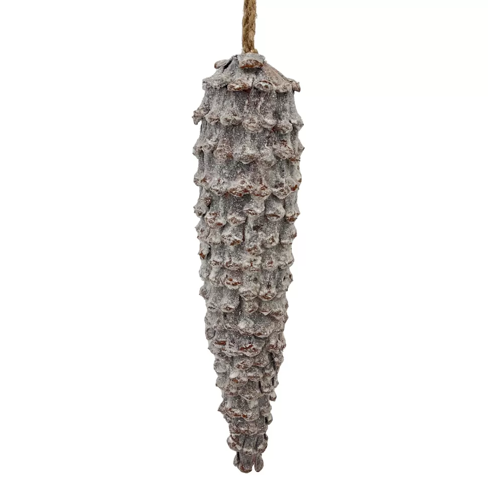 Christmas Forever ORN NAT.DROP PINECONE FROSTED 12.5″ GLITTER