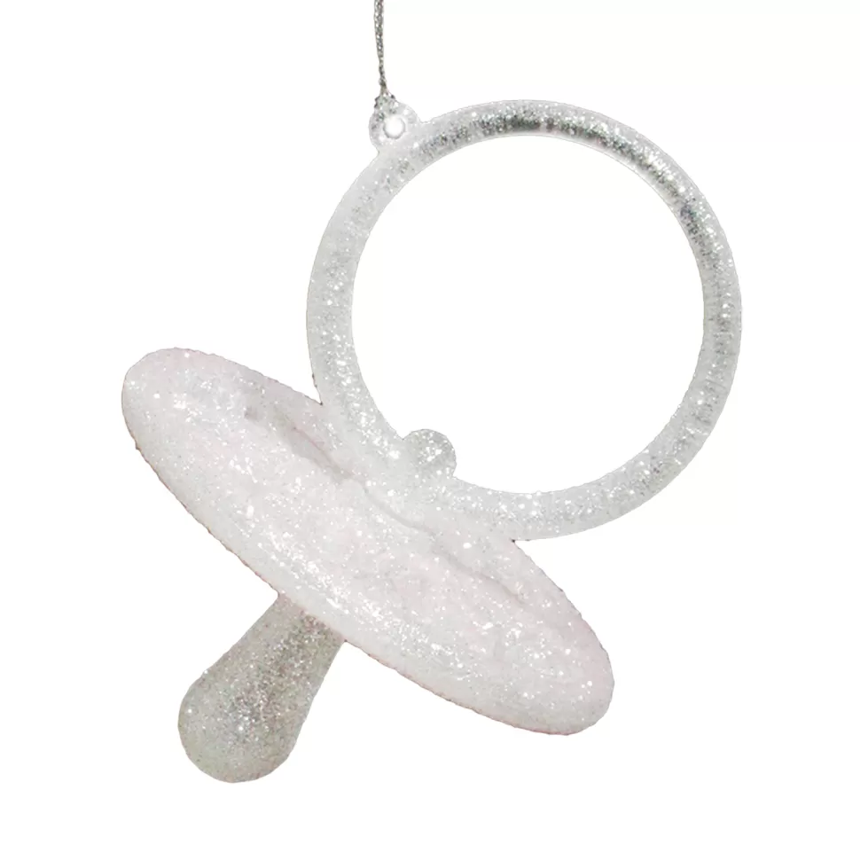 Christmas Forever ORN PINK-LIGHT SOOTHER 4″ 3-D W/ ICE GLTR.