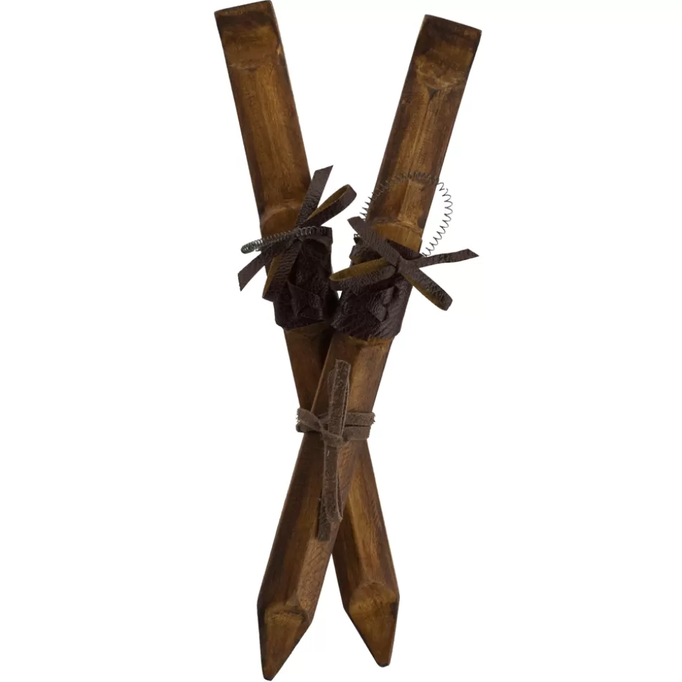 Christmas Forever ORN WINTER WOODEN SKI’S 8.5″ NATURAL