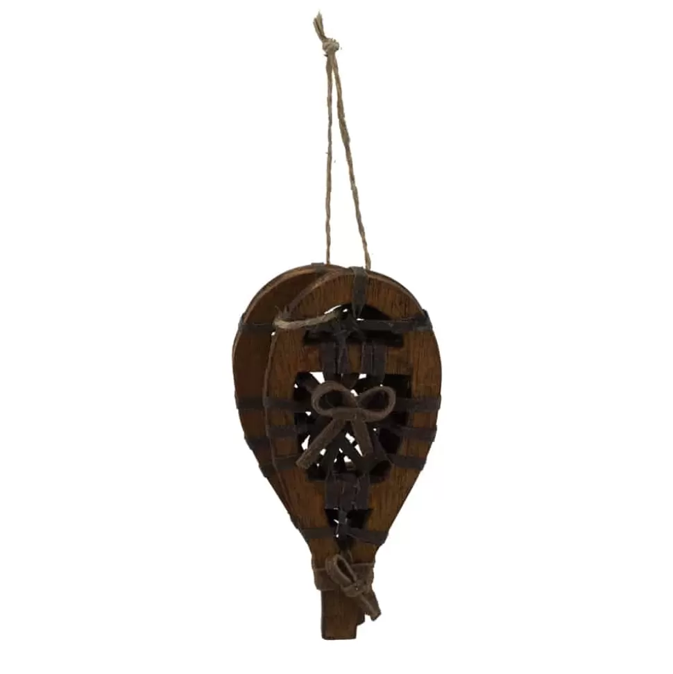 Christmas Forever ORN WINTER WOODEN SNOWSHOE 5″ NATURAL