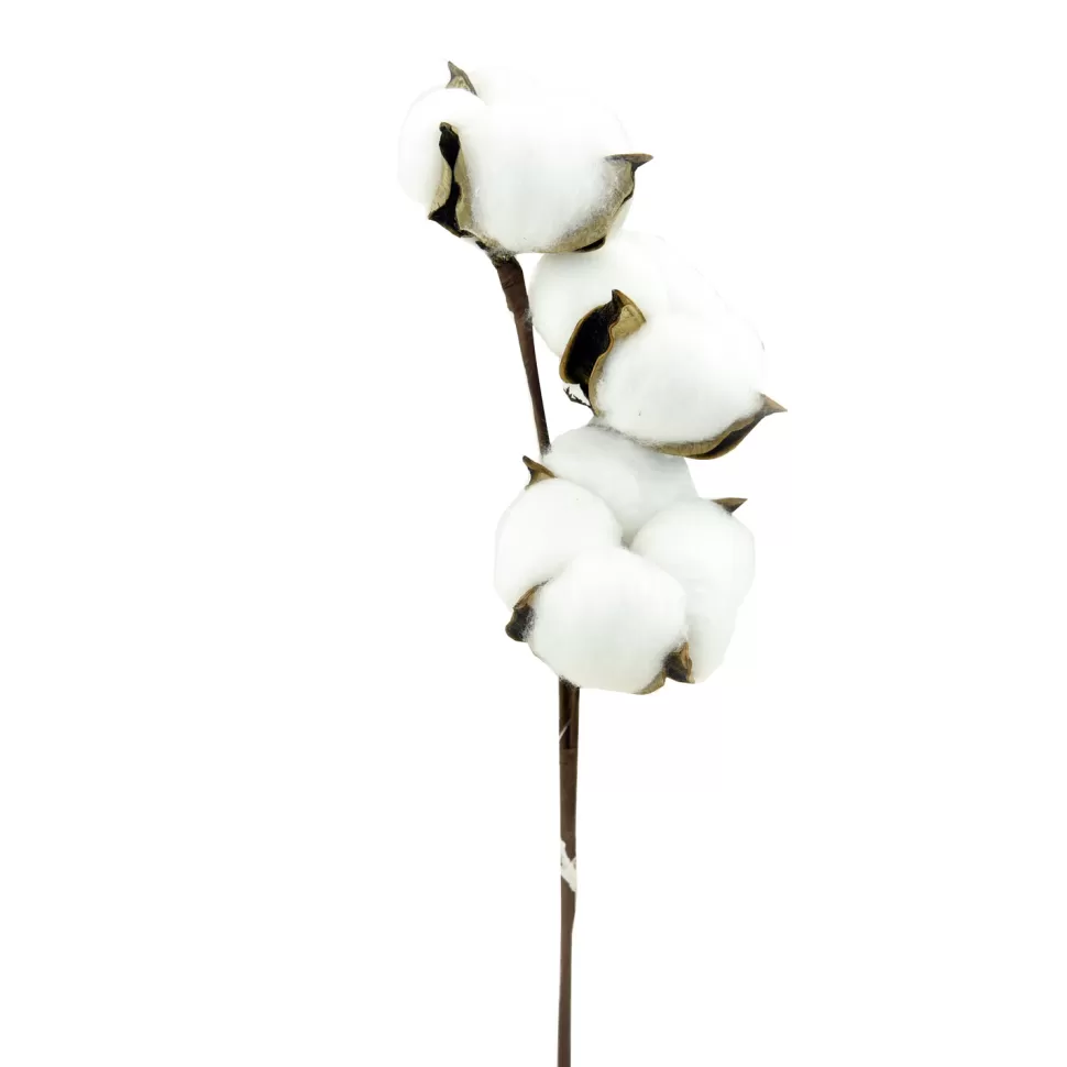 Christmas Forever PICK COTTON POD 13.5″ 3 HEAD WHITE