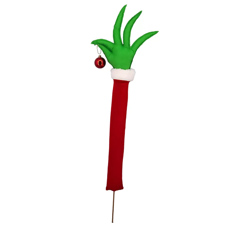 Christmas Forever PLUSH GRINCH HAND 31″ RED/GREEN W/ BELL