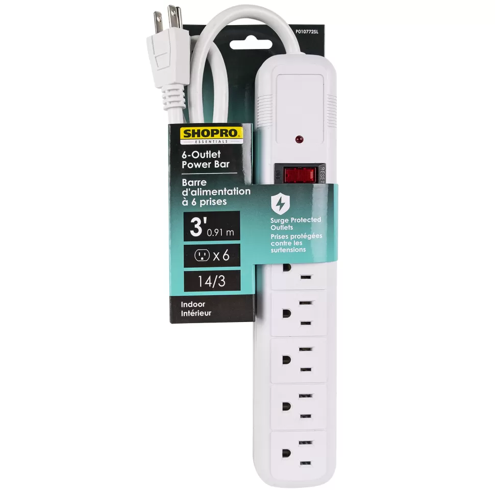 Christmas Forever POWER BAR 6-OUTLET W/ SURGE ABS