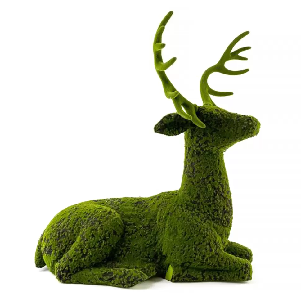 Christmas Forever REINDEER STANDING 30.5″x34.5″ MOSS GREEN