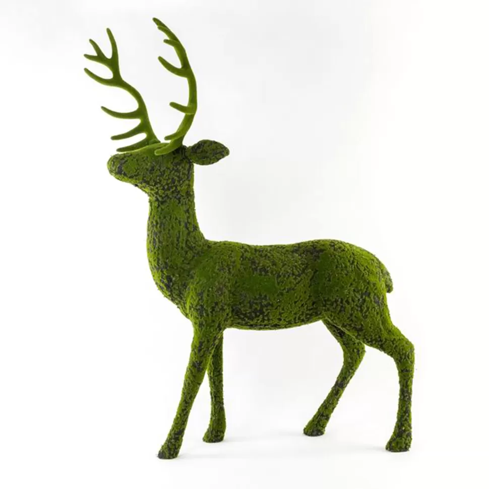 Christmas Forever REINDEER STANDING 35″x50.5″ MOSS GREEN
