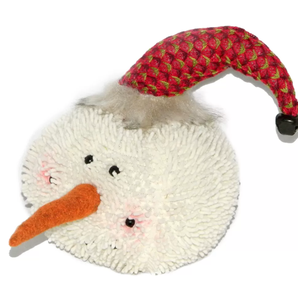 Christmas Forever SNOWMAN HEAD PLUSH 8″ W/RED HAT