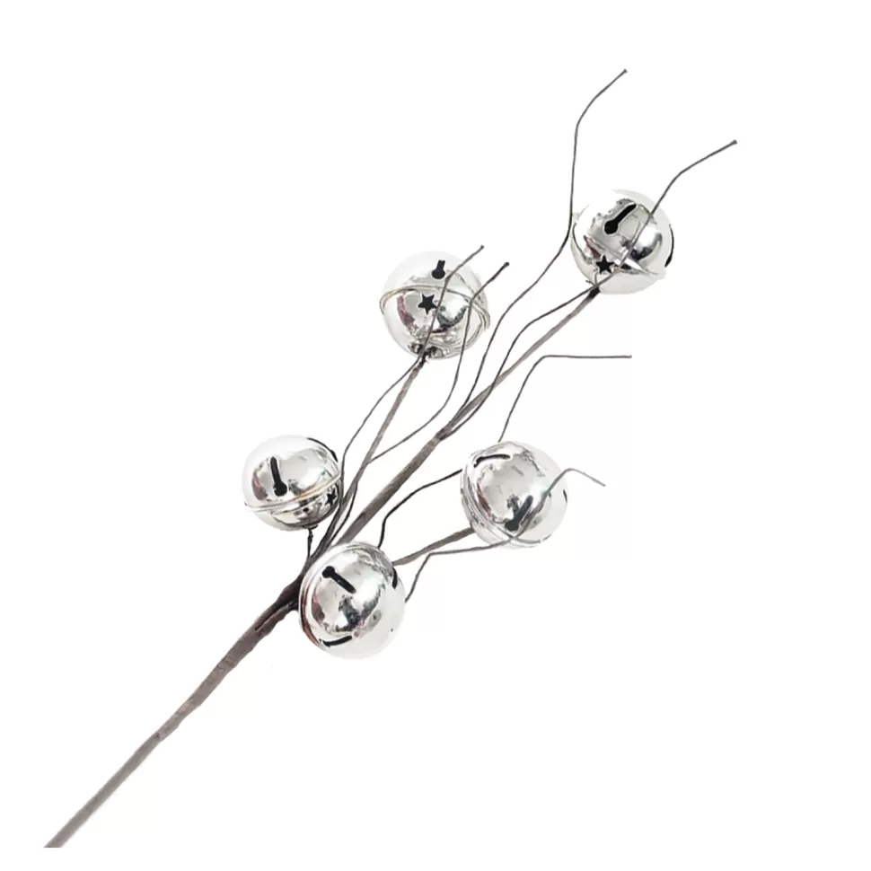 Christmas Forever SPRAY BELLS 21″X5 SHINY CHAMPAGNE W/ TWIGS