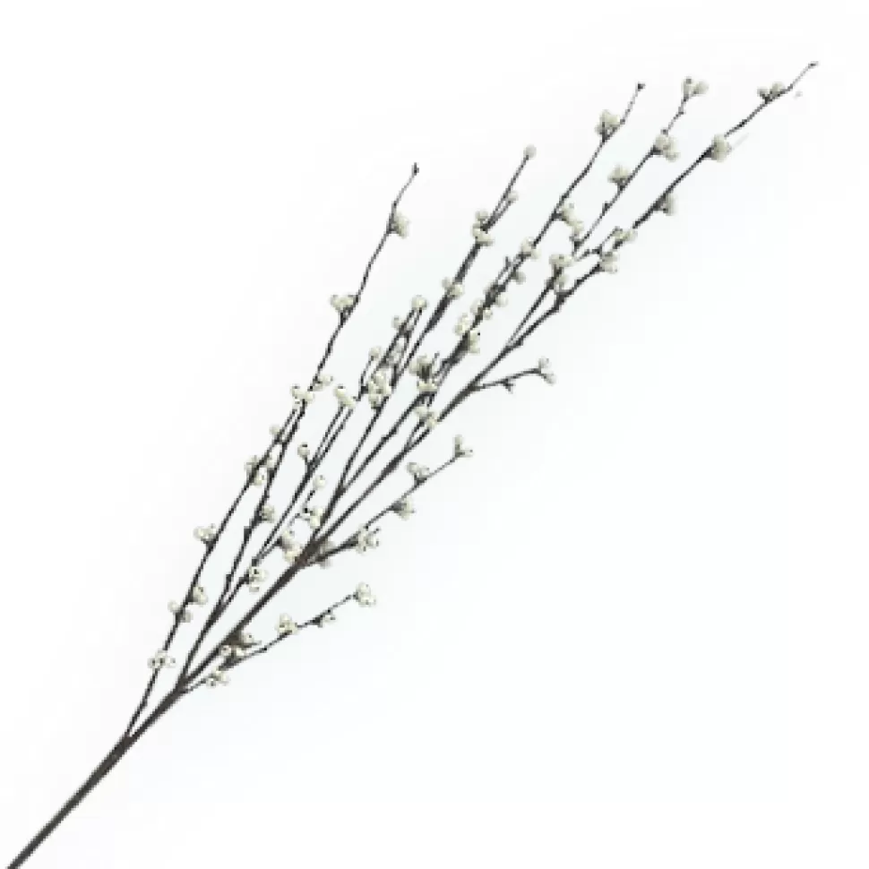 Christmas Forever SPRAY BERRIES ON TWIGS 50″ WHITE BERRY