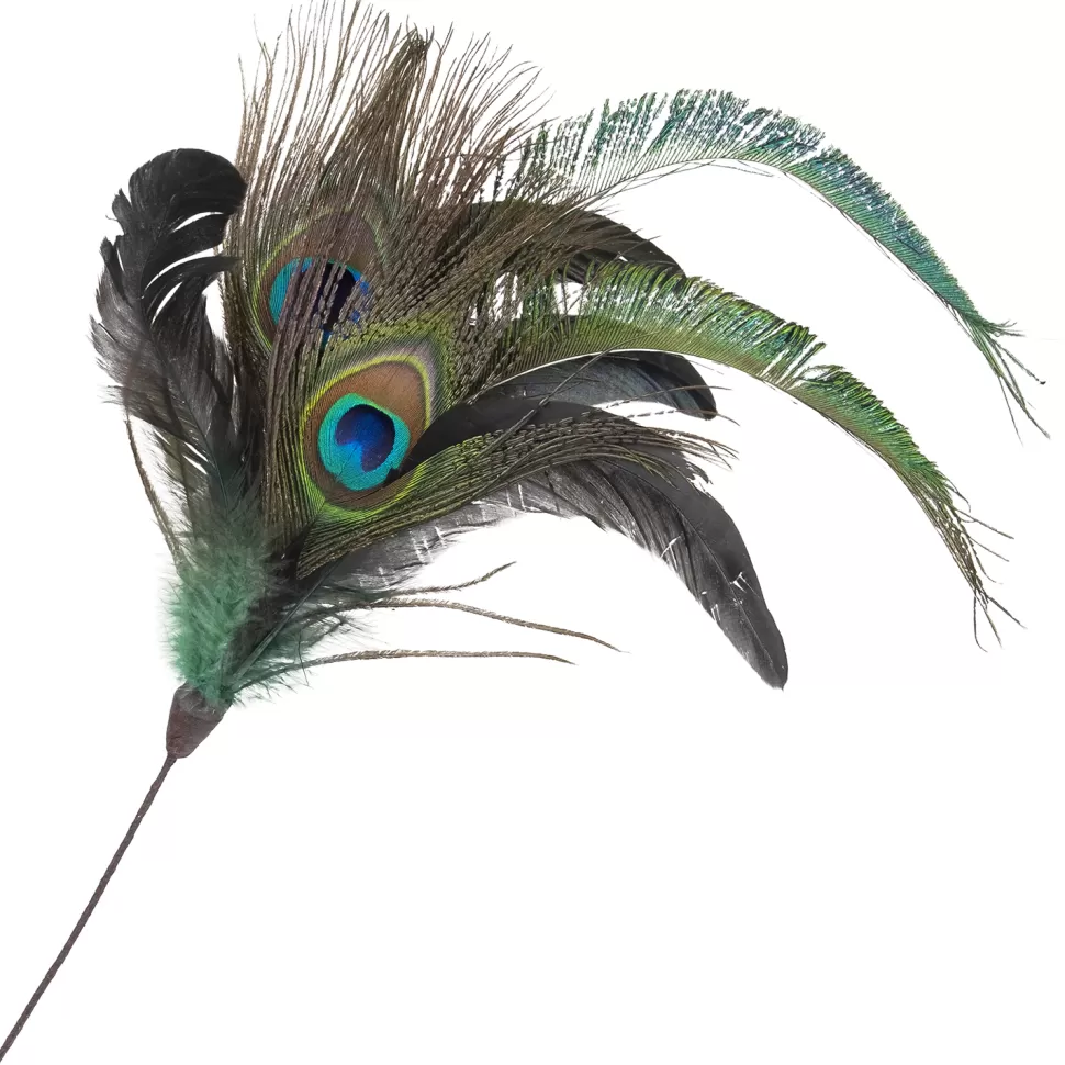 Christmas Forever SPRAY FEATHER 16″ PEACOCK