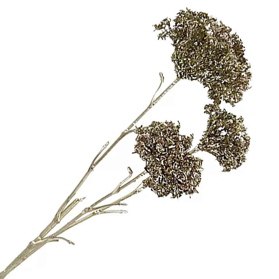 Christmas Forever SPRAY FLOWER HEAD 24.5″ CHAMPAGNE GLITTER