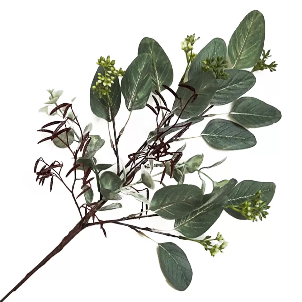 Christmas Forever SPRAY GRN LEAVES 15.5″ EUCALYPTUS W/ MIXED GREENERY