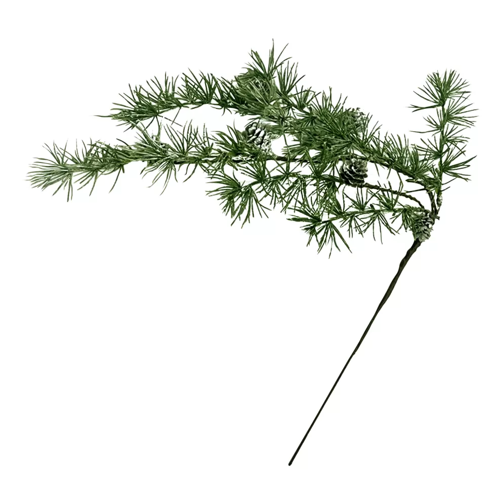 Christmas Forever SPRAY HANGING PINE FROSTED 29″ W/PINE CONES