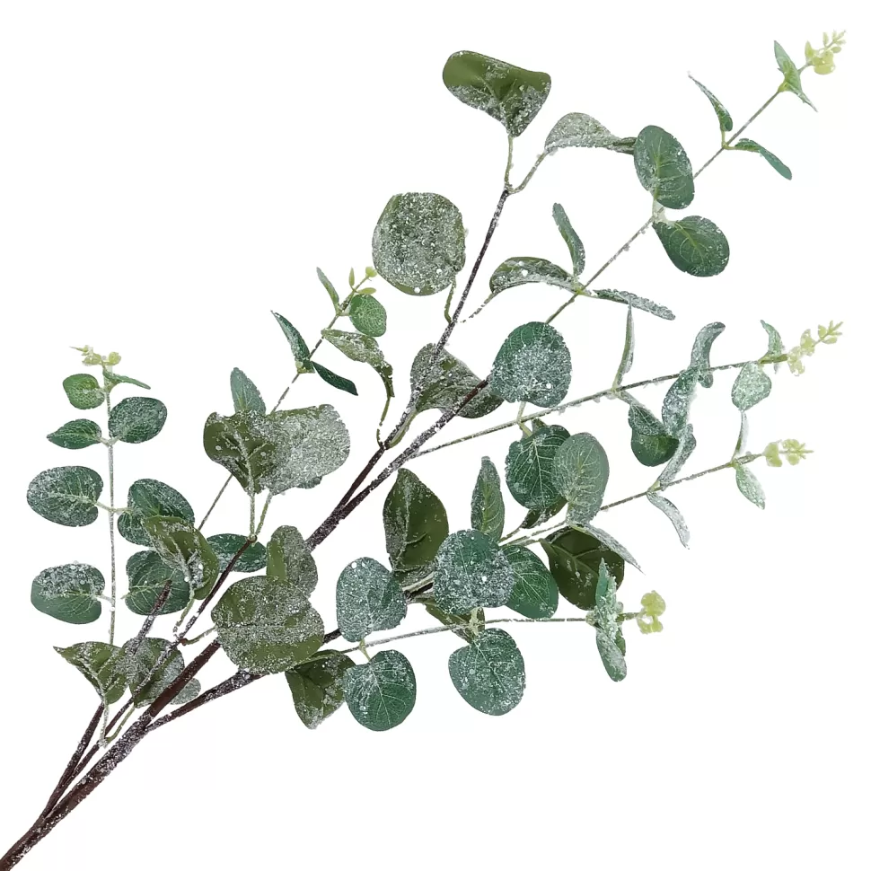 Christmas Forever SPRAY LEAVES EUCALYPTUS 37.5″ FROSTED