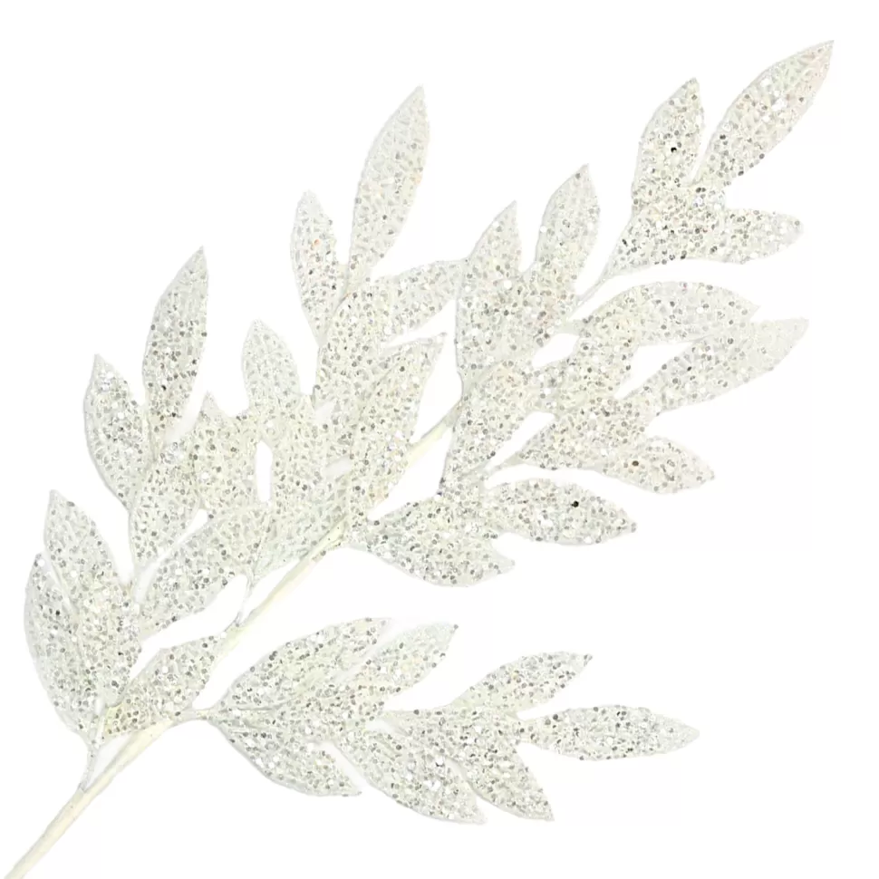 Christmas Forever SPRAY LEAVES LONG 22.5″ ROSE GOLD METALLIC ELONGATED LEAVES