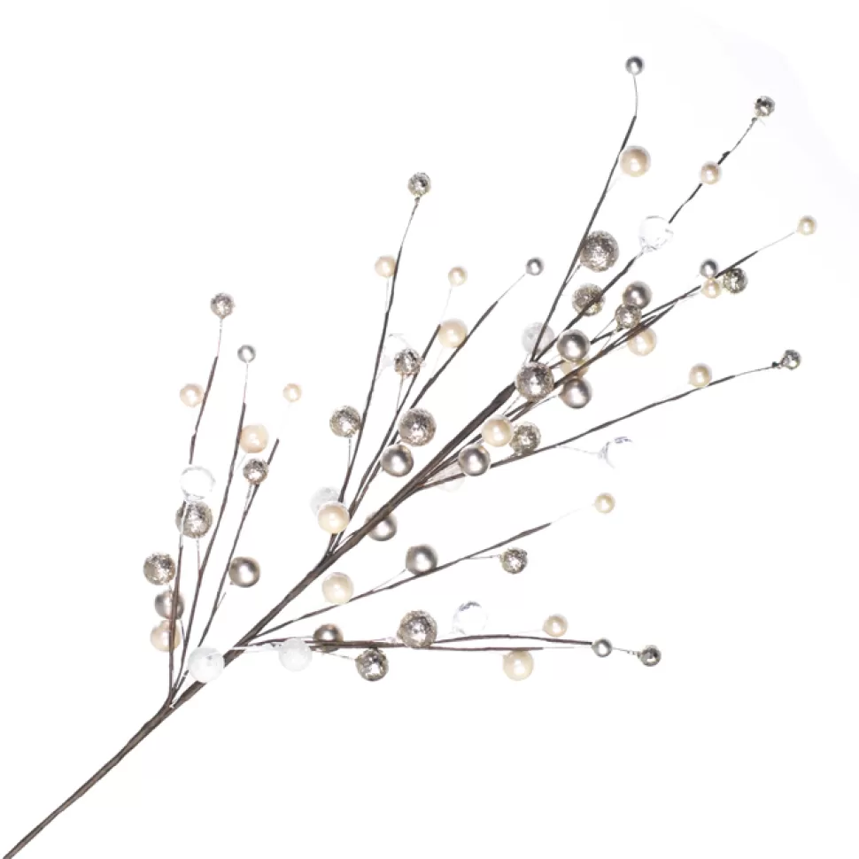 Christmas Forever SPRAY PEARLS 28″ PEARLS CHAMPAGNE/WHITE
