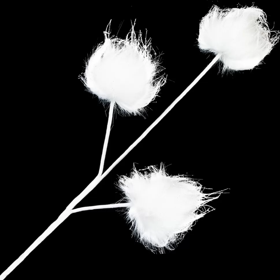 Christmas Forever SPRAY SNOWBALL 25″ WHITE FUR W/SNOW