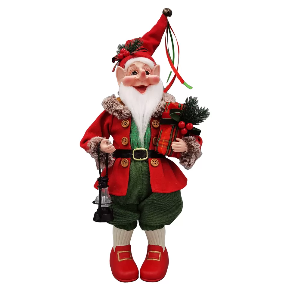 Christmas Forever STANDING ELF 16″ RED/GREEN/BROWN