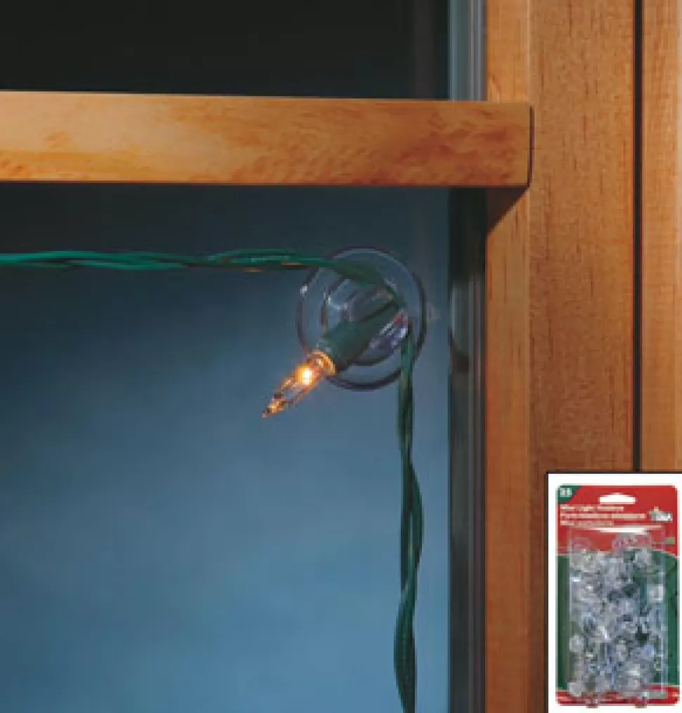 Christmas Forever SUCTION CUPS 25/PK ( LIGHT HOLDER ) SELF CLOSE