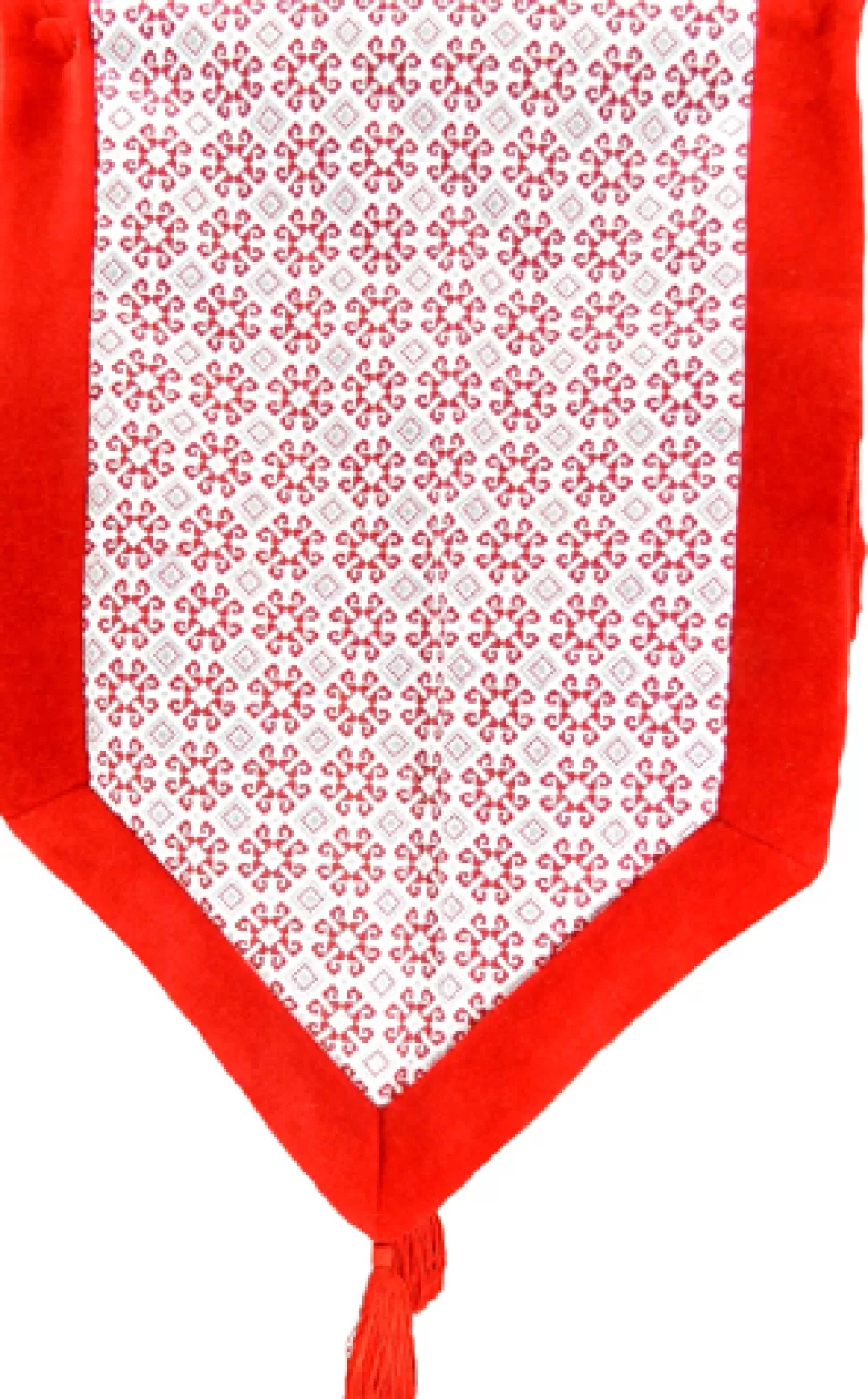 Christmas Forever TABLE RUNNER 16″ X 72″ RED/SILVER PRINT
