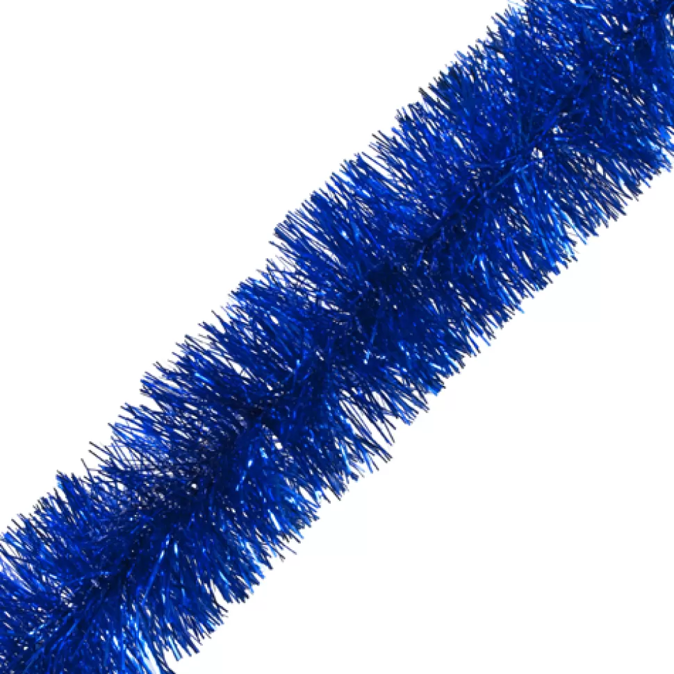 Christmas Forever TINSEL GARLAND 3.5″ X 5PLY X 9′ BLUE