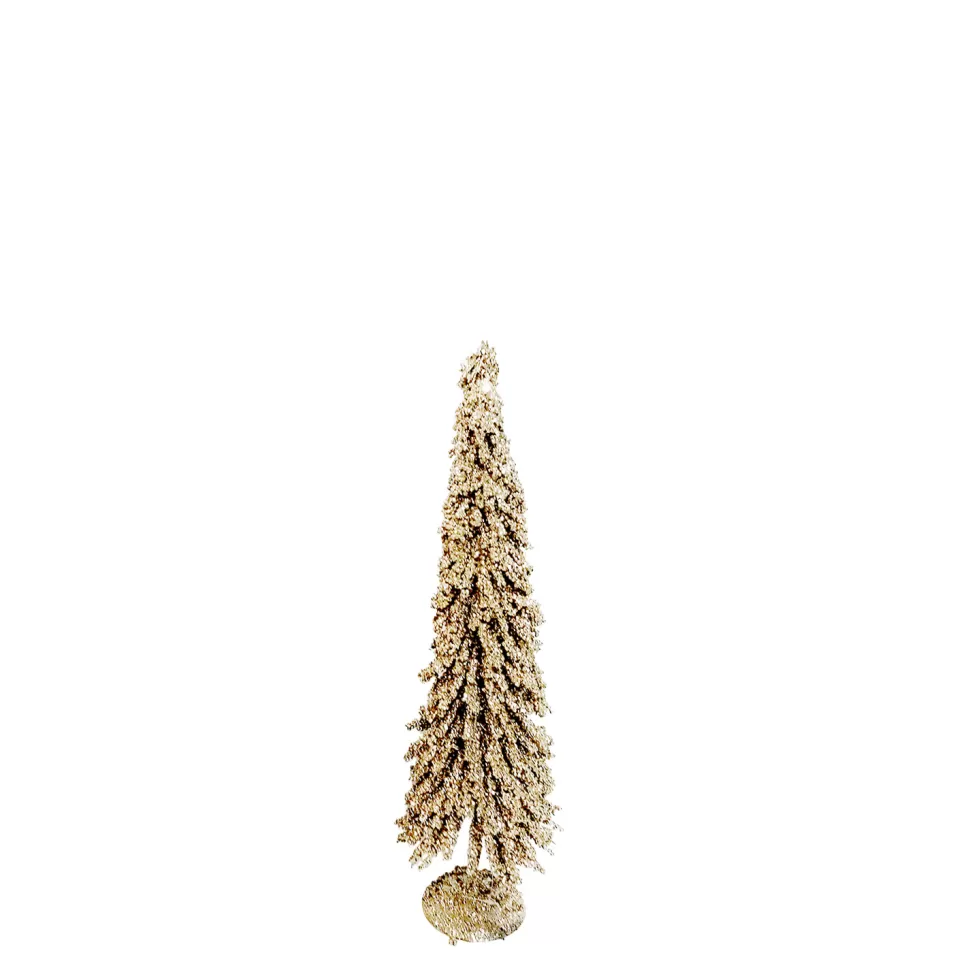 Christmas Forever TREE ALPINE 17″ W/ GOLD BEAD GLITTER