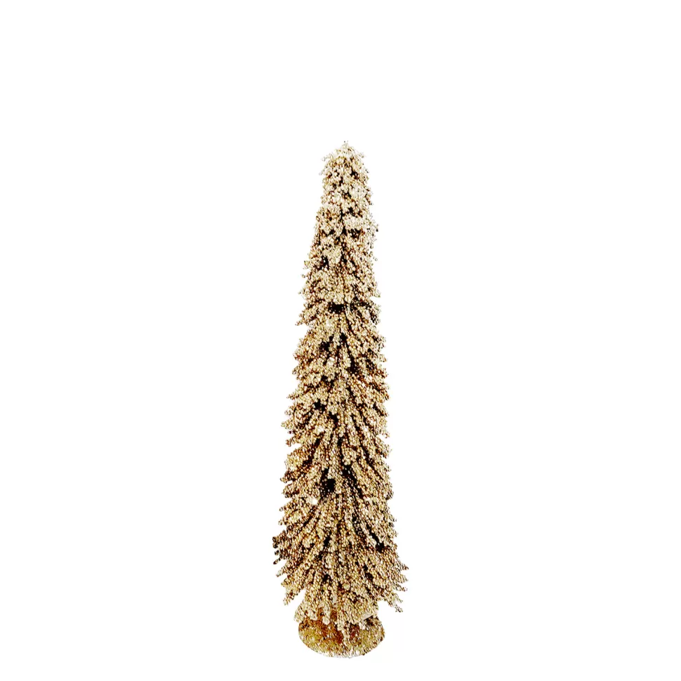 Christmas Forever TREE ALPINE 22″ W/ GOLD BEAD GLITTER