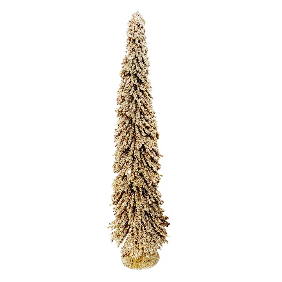 Christmas Forever TREE ALPINE 26″ W/ GOLD BEAD GLITTER