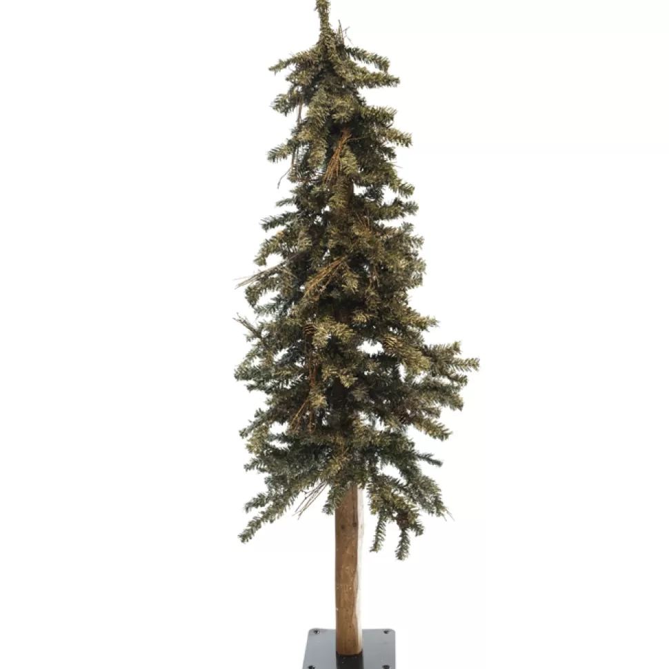 Christmas Forever TREE FROSTED ALPINE 4′ 358T W/ PINE CONES