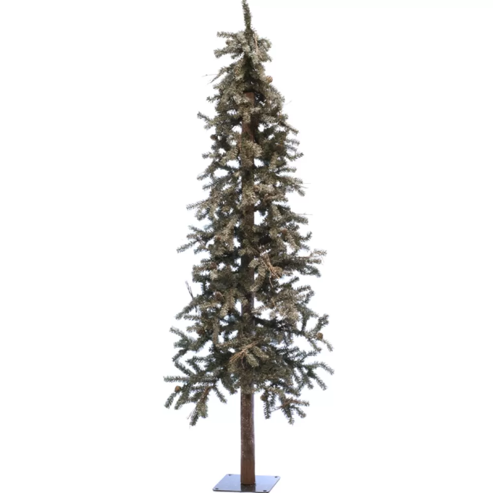 Christmas Forever TREE FROSTED ALPINE 6′ 878T W/PINE CONES