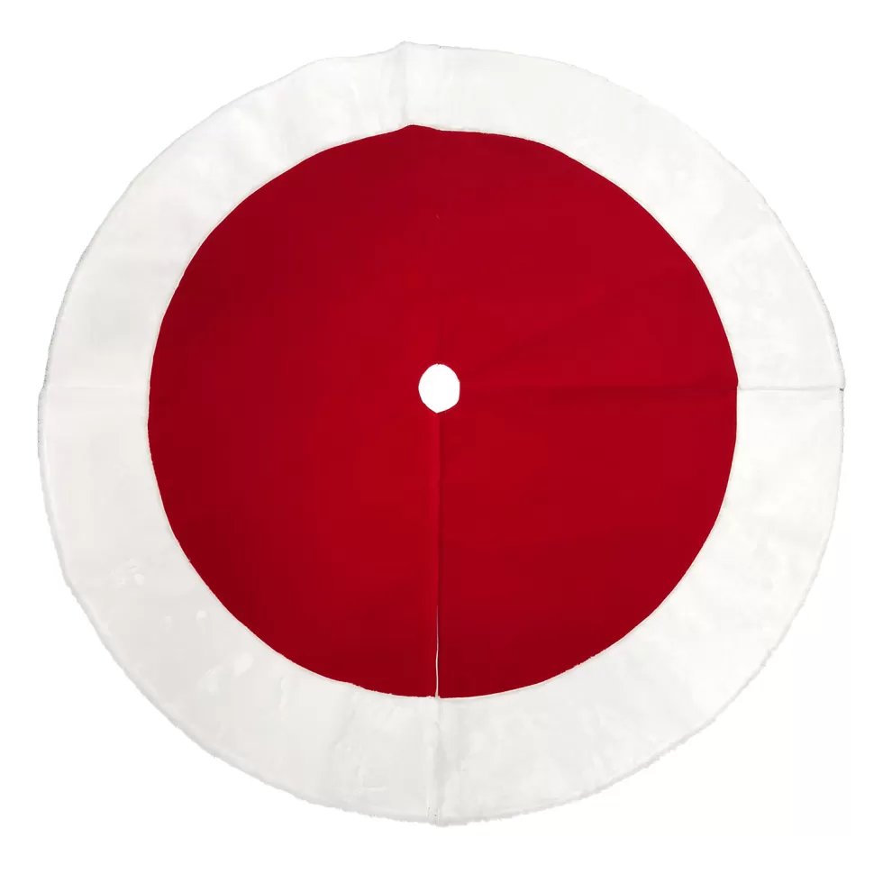 Christmas Forever TREE SKIRT 48″ RED/WHITE