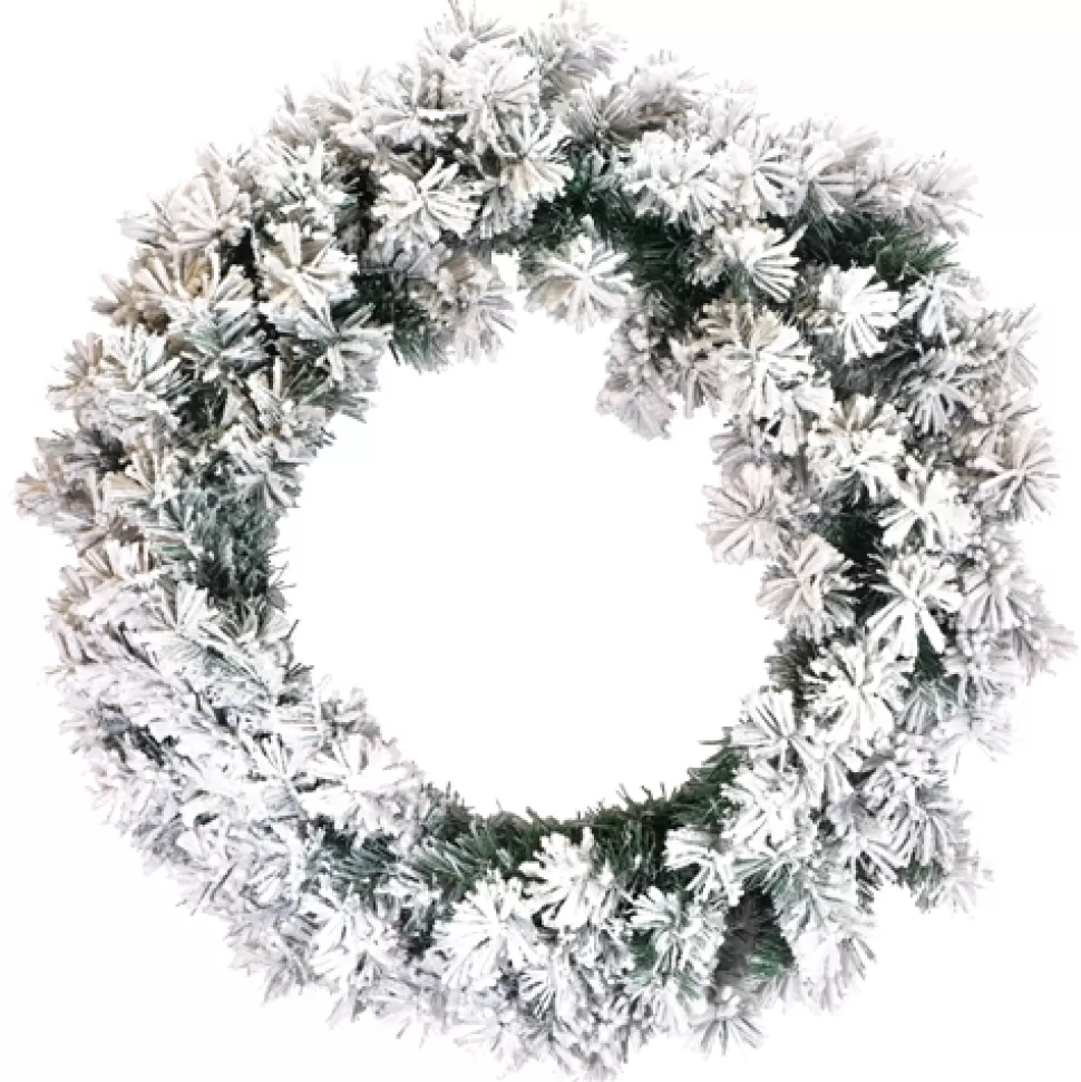 Christmas Forever WREATH FLOCKED PVC PINE 30″ X 120 TIPS HEAVY FLOCKING
